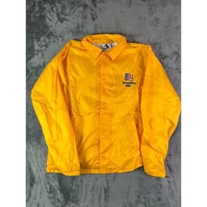 Vintage Freedom Hill Yellow Coaches Windbreaker Jacket M Augusta USA Patch 80s